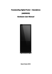 freestanding android advertising display user manual